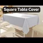 58 x 58'' Grey Polyester Tablecloth - Image 4