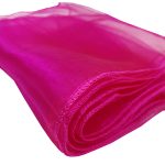 10Pc Fushia Organza Chair Sashes