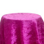 54'' Cerise Crushed Velvet Tischdecke