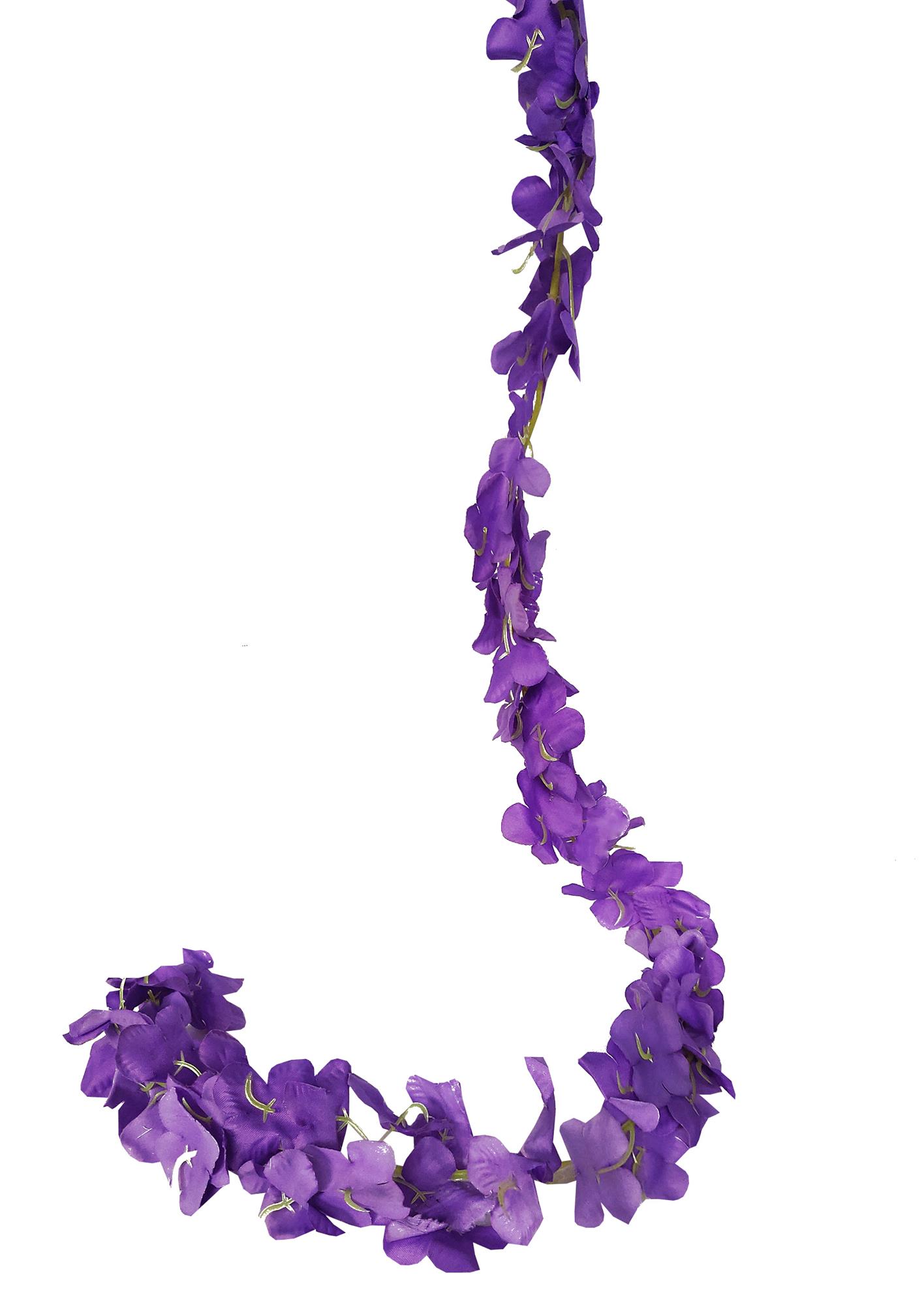 Bild178940000.jpg Lila Hortensien-Girlande (2 Stück) – Bild 1