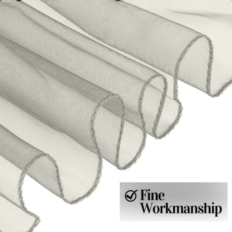 ivory organza sash 1