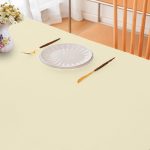 60'' x 126" Ivory Polyester Tablecloth - Image 4