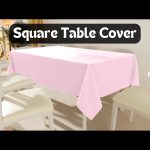 58 x 58'' Light Pink Polyester Tablecloth - Image 4