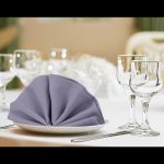 Flieder Lavendel Polyester bedruckte Farbservietten (10 Stück) – Bild 5