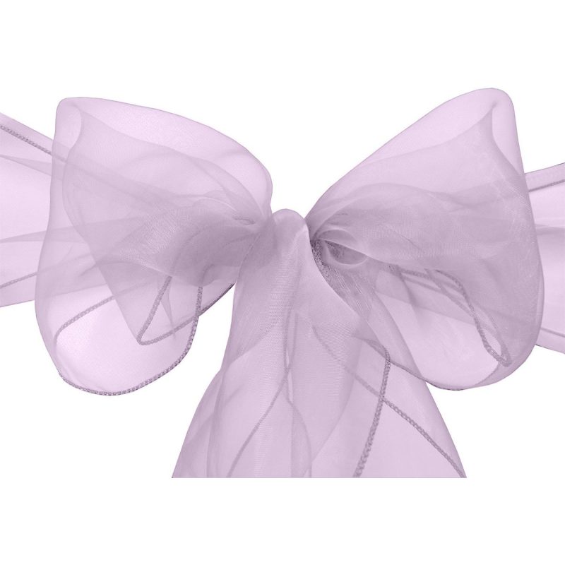 lilac organza chair sash 1