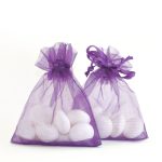 50 Stück lila große Organzabeutel 14 cm x 10 cm