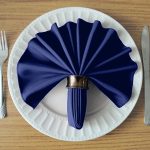 Navy Blue Table Napkins (10pcs) - Image 3
