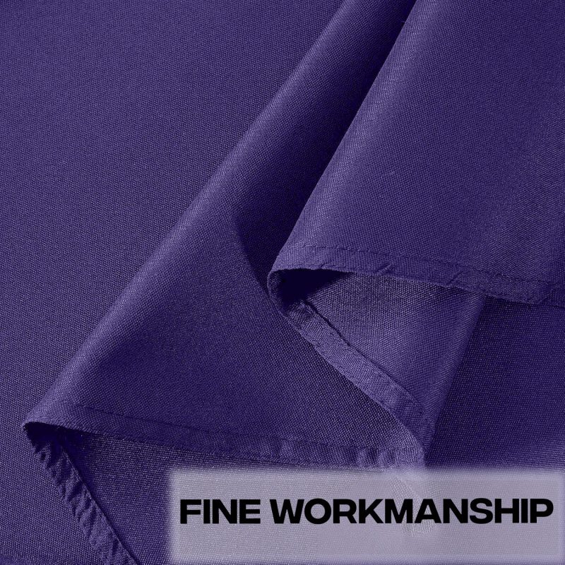 navy blue round polyester table cover 1