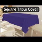 45 x 45''Navy Blue Polyester Tablecloth - Image 4