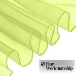 10 Stück gelbe Organza-Stuhlschärpen - Image 2