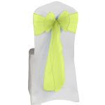 10 Stück gelbe Organza-Stuhlschärpen - Image 3