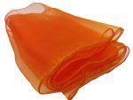 10 Stück orangefarbene Organza-Stuhlschärpen