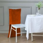 Chiavari Stuhlkappen in voller Größe Orange – Bild 2
