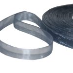 10 mm Silbernes Organzaband 45Yds