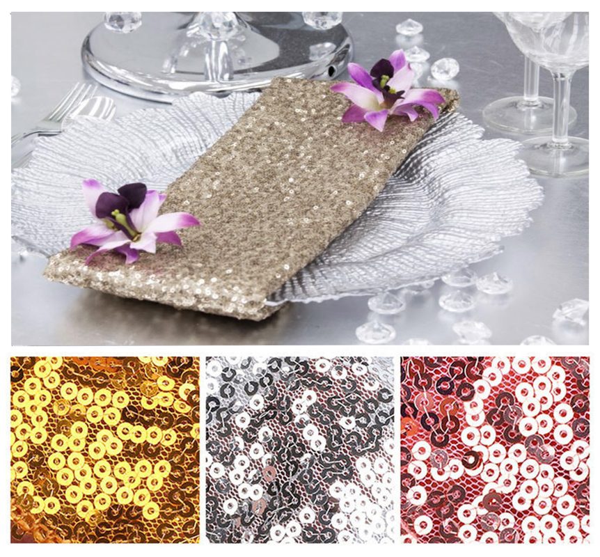 pale gold sequin napkin 2