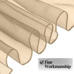 10 Stück pfirsichfarbene Organza-Stuhlschärpen – Bild 2