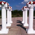 2Pc Plastic Roman Pillars 130cm