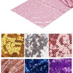12'' x 108'' Rose Pink Sequin Table Runner