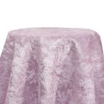 120" Pink Crushed Velvet Tischdecke