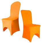 Orange Spandex Stuhlhussen