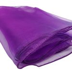 10Pc Dark Puple Organza Chair Sashes