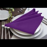 Purple Polyester Napkins 19" x 19" (10pcs) - Image 5