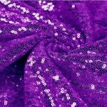 70 x 70cm (27.5'' x 27.5'') Purple Square Sequin Tablecloth