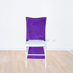 Chiavari-Stuhlkappen in voller Größe, lila - Image 6