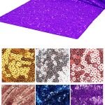 12'' x 80'' Purple Sequin Table Runner