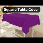 35 x 35'' Purple Polyester Tablecloth - Image 4