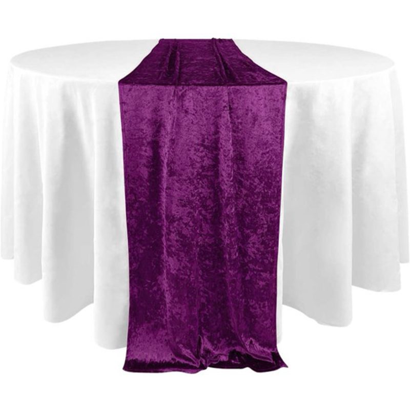 purple table runner