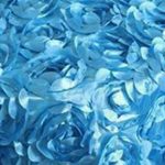 4FT x 6FT (120CM X 180CM) Turquoise Rosette Backdrop