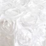 3FT X 6FT (90CM X 180CM) White Rosette Backdrop