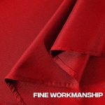 120" Round Red Polyester Tablecloth - Image 2