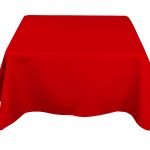 70'' x 70'' rote Polyester-Tischdecke