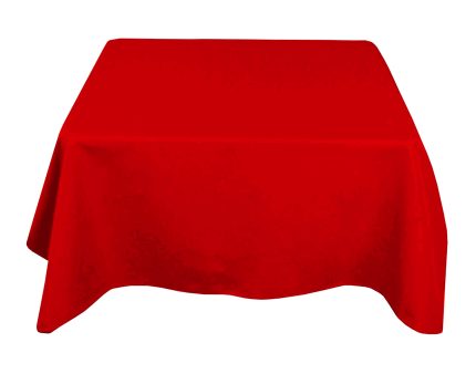 70'' x 70'' rote Polyester-Tischdecke