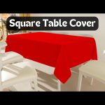 30 x 30'' Red Polyester Tablecloth - Image 4