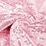 130 x 150cm (51 x 60'')Rose Pink Sequin Tablecloth