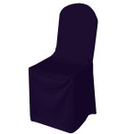 Black Polyester Chair Cover (Round Top)