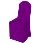 Purple Polyester Chair Cover (Round Top)