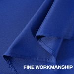 54'' Round Royal Blue Polyester Tablecloth - Image 2