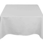 90 x 90'' Grey Polyester Tablecloth