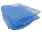 10 Stück babyblaue Organza-Stuhlschärpen