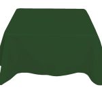 54 x 54'' Forest Green Polyester Tablecloth