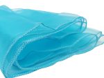 10Pc Turquoise Organza Chair Sashes