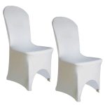 Stuhlhussen aus weißem Spandex