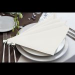 White Polyester Napkins 18" x 18" (10pcs) - Image 2