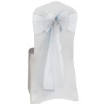 10 Stück weiße Organza-Stuhlschärpen – Bild 3