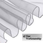 10 Stück weiße Organza-Stuhlschärpen – Bild 4