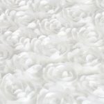 2FT x 6FT (60CM X 180CM) White Rosette Backdrop